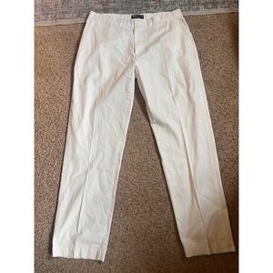 Polo Ralph Lauren Mens White Cotton Chino Pants Straight Leg 37x31 Classic Prep